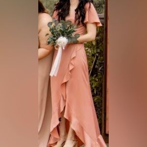 Size 0 bridesmaid dress.